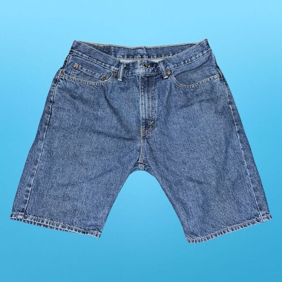 Mens Levis 505 Regular Fit Vintage Denim Shorts Jhorts Size 31 - Picture 6 of 6